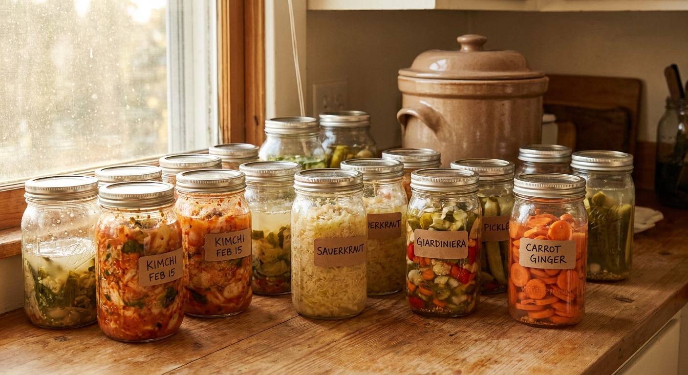 10 Fermented Veggie Projects to Build Your Skills (From 3-Day Pickles to 6-Week Crocks)
